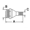 Aftermarket 1695045M91 Power Steering Cylinder End Fits Massey Ferguson Tractor 375 383 Plus FRT40-0023